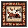 Snowman And Car-14CT Stamped Cross Stitch 40*40cm/15.75*15.75in