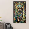 (40*70cm)Owl - Full Round Drill Diamond Painting