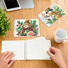 2 Pack Winter Snowman DIY Diamond Art Spiral Notebook Kit 80 Pages No Lines