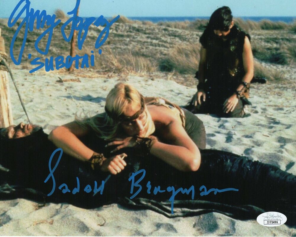 Gerry Lopez and Sandahl Bergman Autograph 8x10 Photo Poster painting Conan the Barbarian Signed