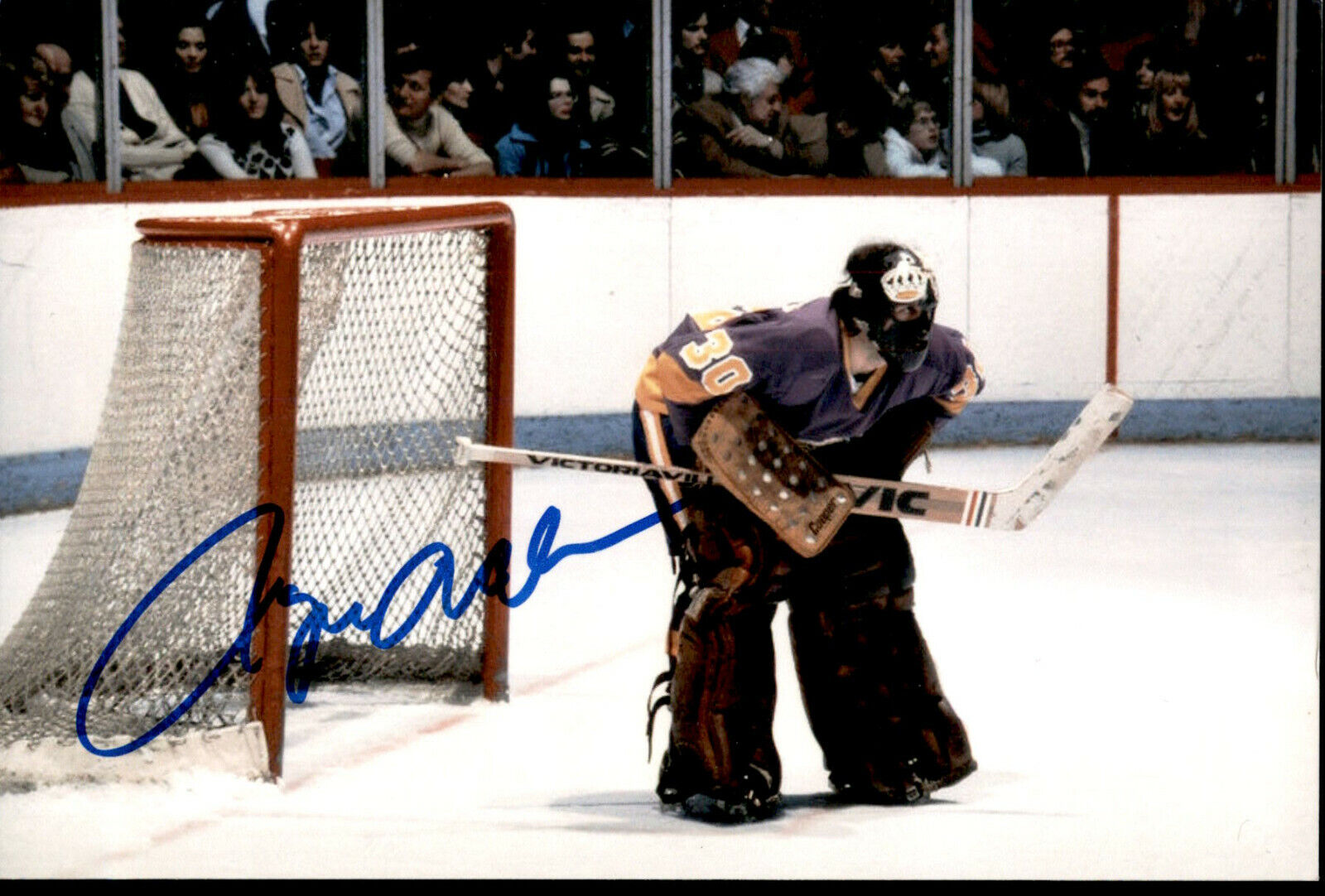 Rogie Vachon SIGNED autographed 4x6 Photo Poster painting LOS ANGELES KINGS HHOF HALL OF FAME #2