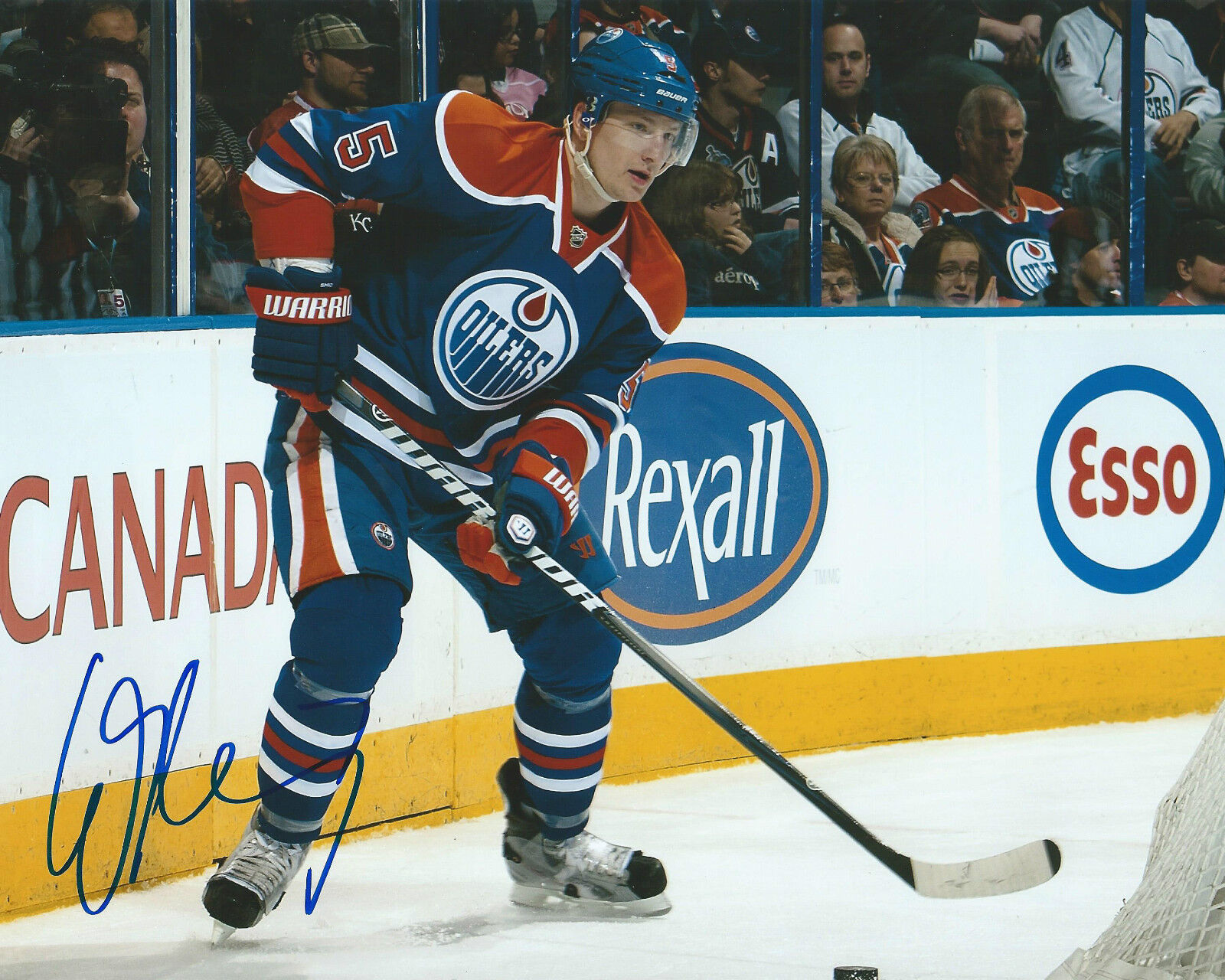 **GFA Edmonton Oilers *LADISLAV SMID* Signed 8x10 Photo Poster painting L3 COA**