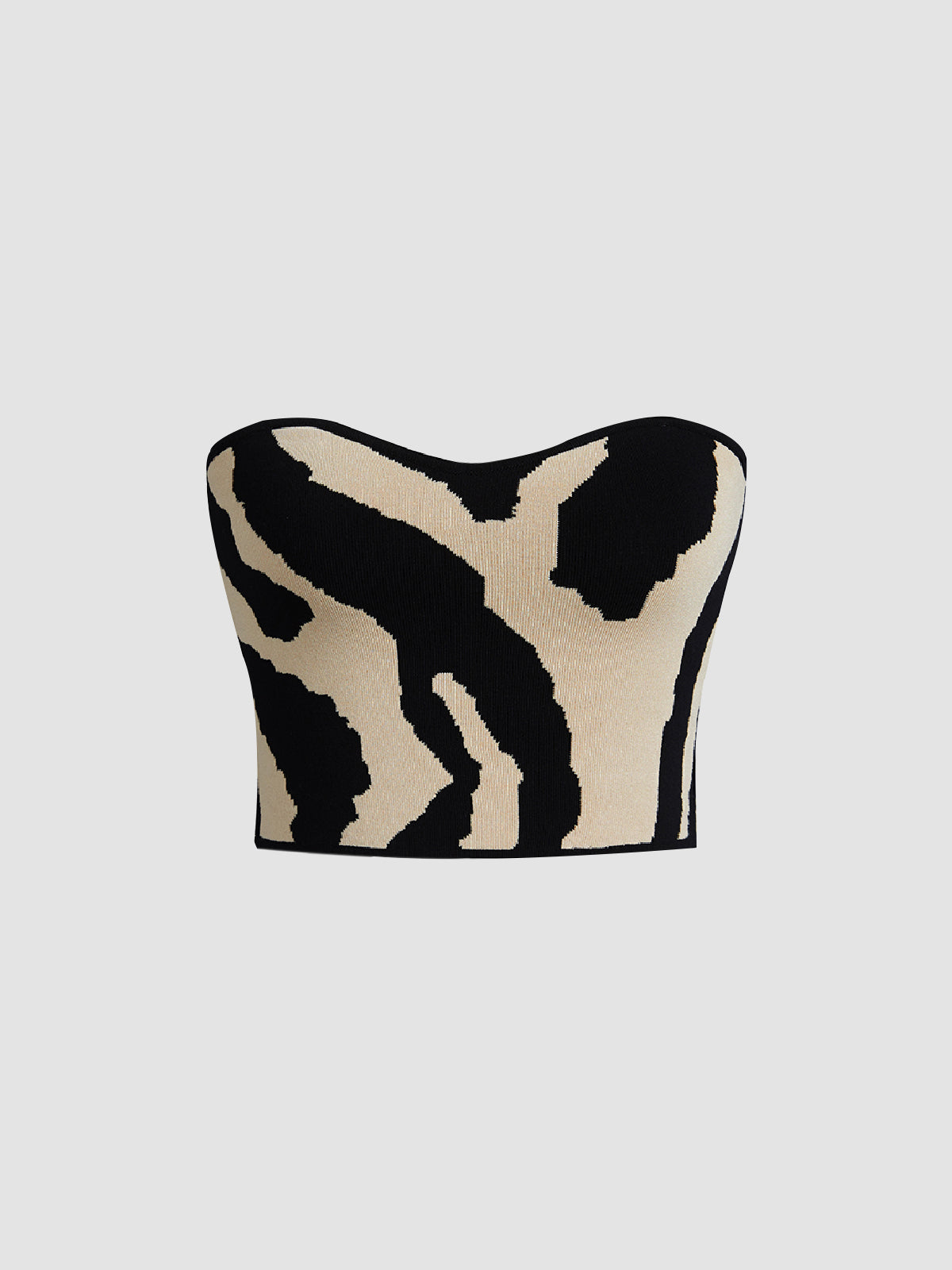 Rotimia Zebra Print Tube Top