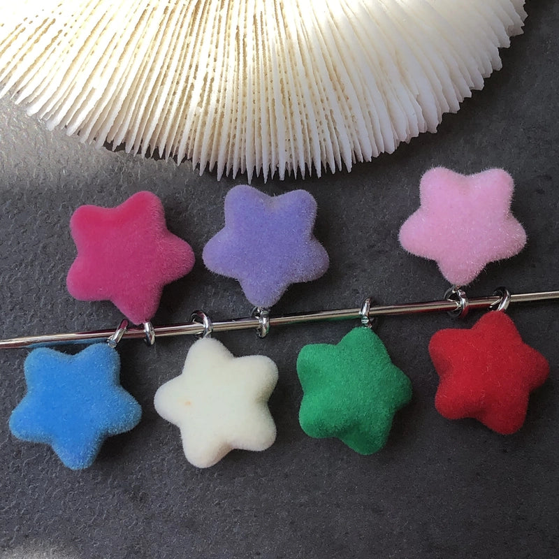 10 PCS/Package 15mm Plastic Resin Pentagram Jewelry Accessories Pendant