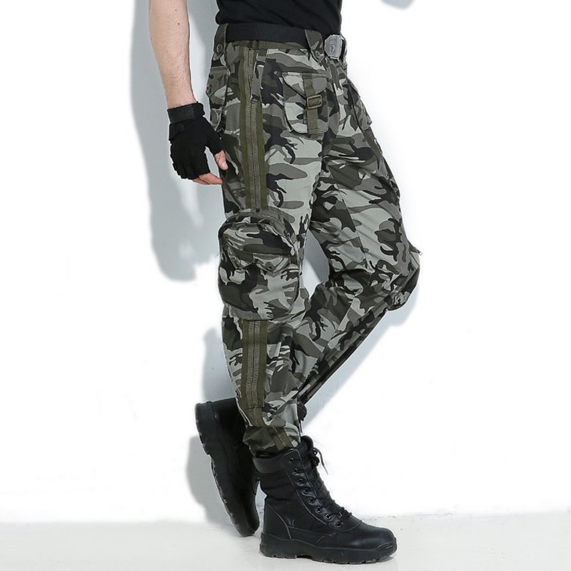 Field Camouflage Multi-pocket Workwear Casual Loose Hiking Pants