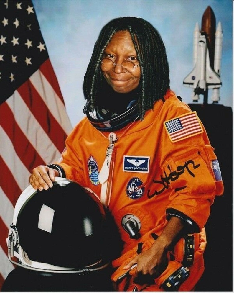 Whoopi goldberg signed autographed astronaut Photo Poster painting