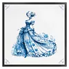 Blue And White Porcelain-Princess-11CT Stamped Cross Stitch 40*40cm/15.75*15.75in