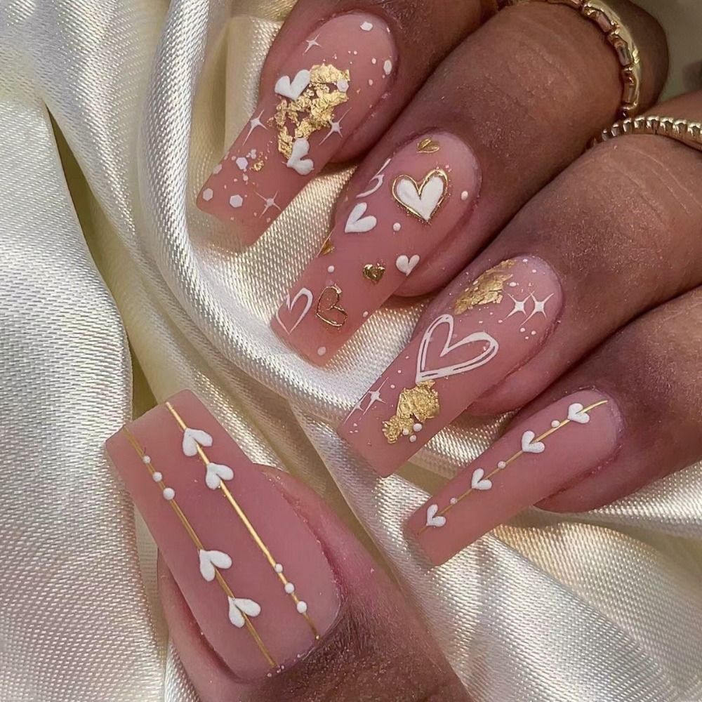 Ddmcloud 24pcs Long Ballerina Fake Nails Blue Crystal Flowers Pink Bow French False Nails Full Cover Press on Nails DIY Detachable