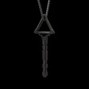 pornhint Pornhint MASTERKEY XBM / Modern Unisex Stainless Steel Key Pendant With 2MM Rounded Box Chain