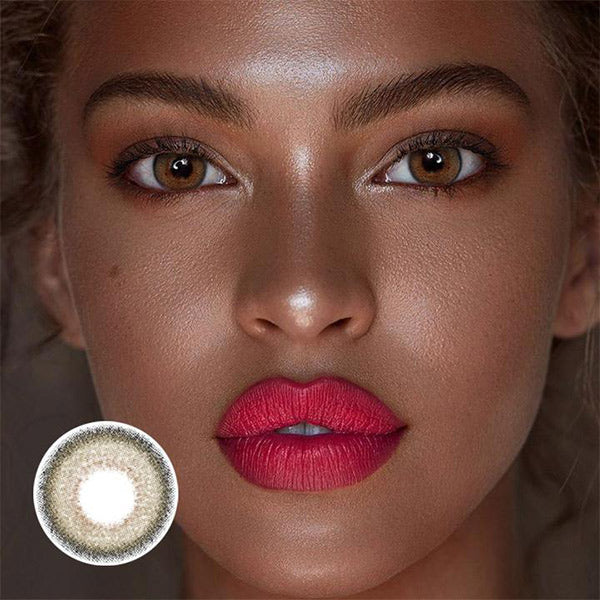 Addict Brown Contact Lenses Daily Wearing Style 14mm