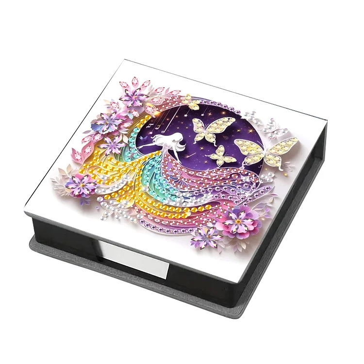 Leather Animals Diamond Art Note Box with 160 Sheets of Paper for DIY Art Craft gbfke