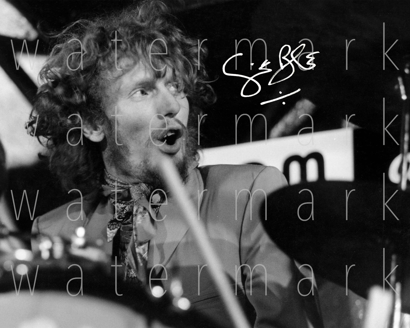 Cream Ginger Baker signed Photo Poster painting 8X10 poster picture autograph RP