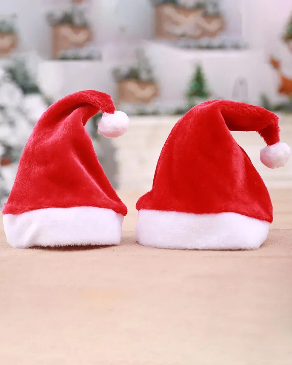 Red White plaid print Christmas family pajamas