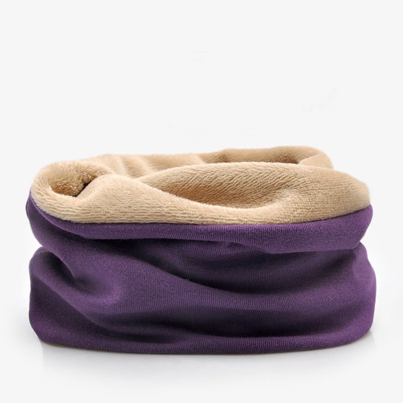 Women's Dual Purpose Solid Color Fleece Baotou Hat