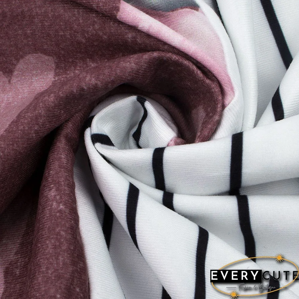 Army Green Colorblock Striped Tank Tops