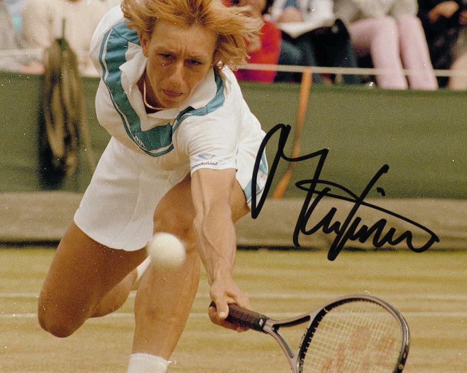 Martina Navratilova SIGNED AUTOGRAPHED 10 X 8