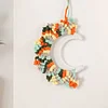 DIY Bohemian Macrame Suncatcher Handmade Hanging Decor Craft Kit Wear Resist Hand Woven Crystal Moon Pendant Braided Sun Catcher Crystals Charm For Home Decor Gift Office