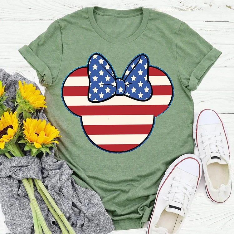 American  bow independence Day  T-shirt Tee - 02096