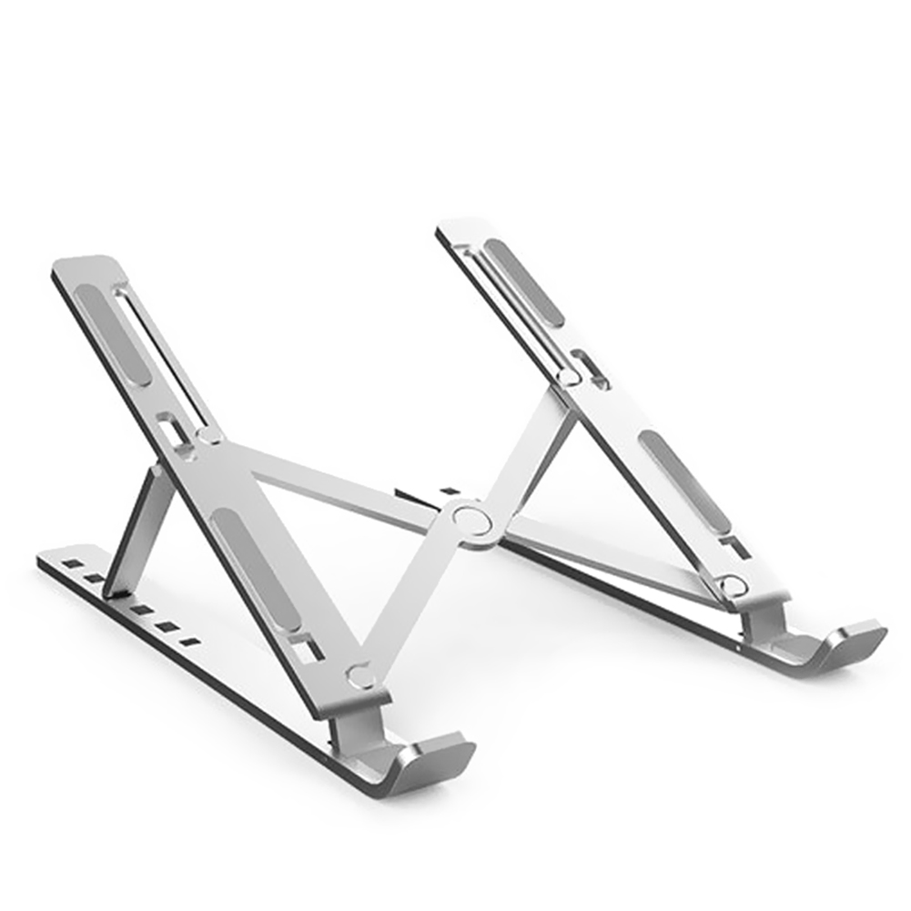 

N3 Portable Laptop Support Foldable Notebook PC Stand Riser Holder, Silver, 501 Original