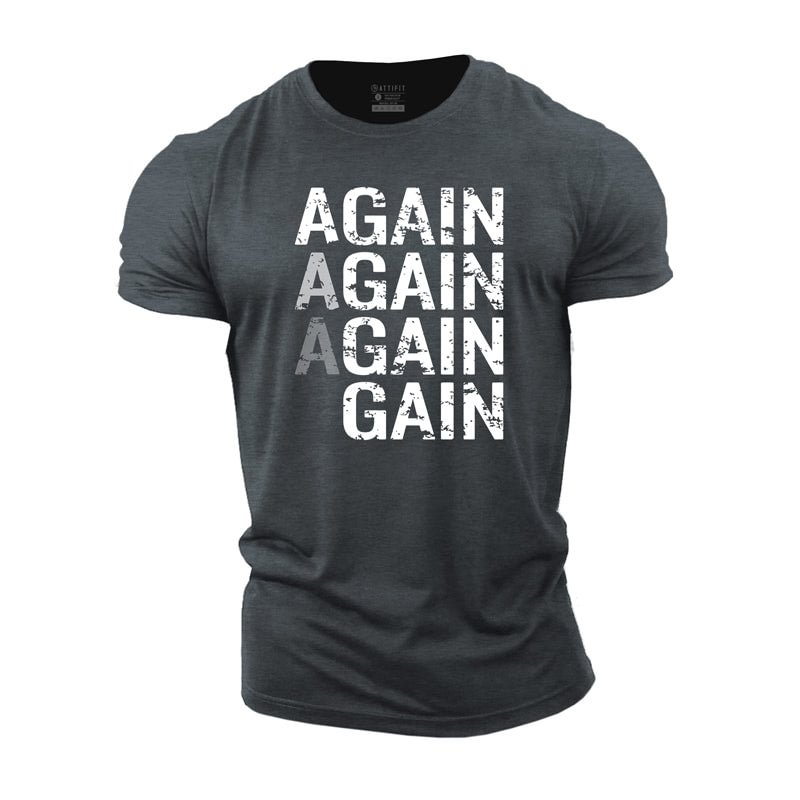 Cotton Again Gain Workout T-shirts tacday