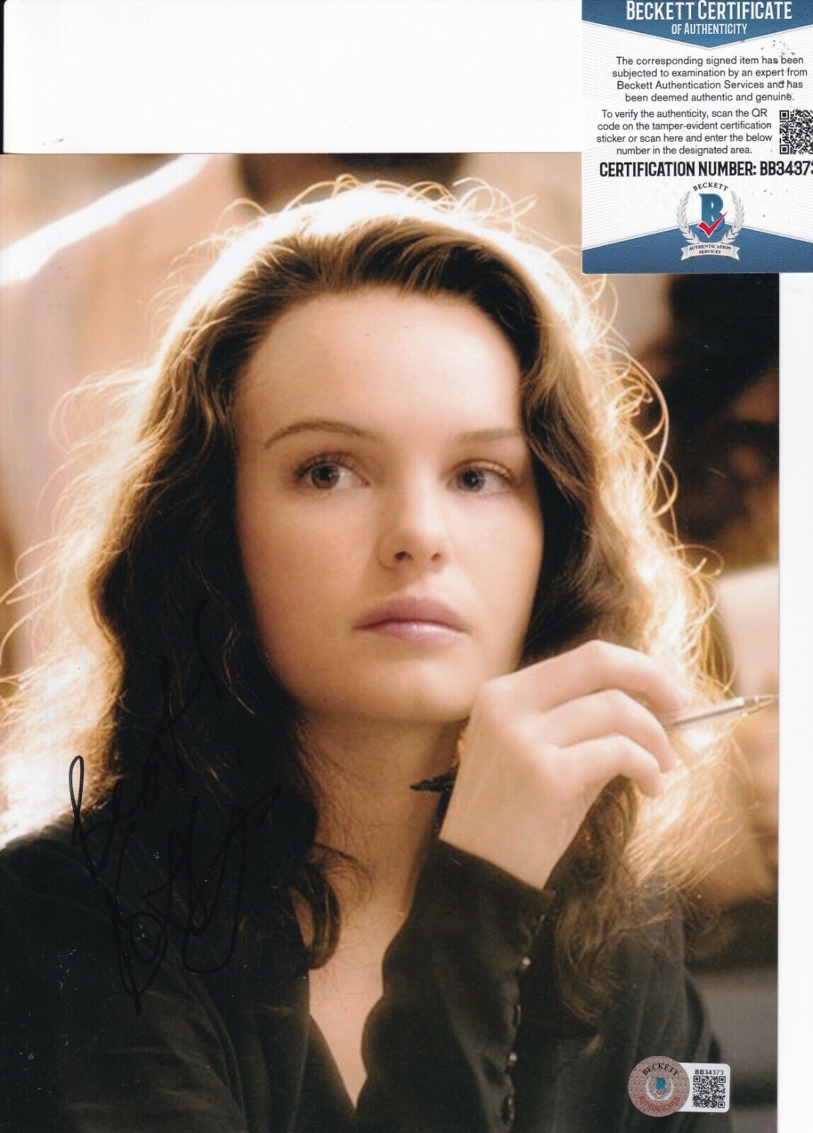 KATE BOSWORTH signed (SUPERMAN) Louis Lane movie 8X10 Photo Poster painting BECKETT BAS BB34373