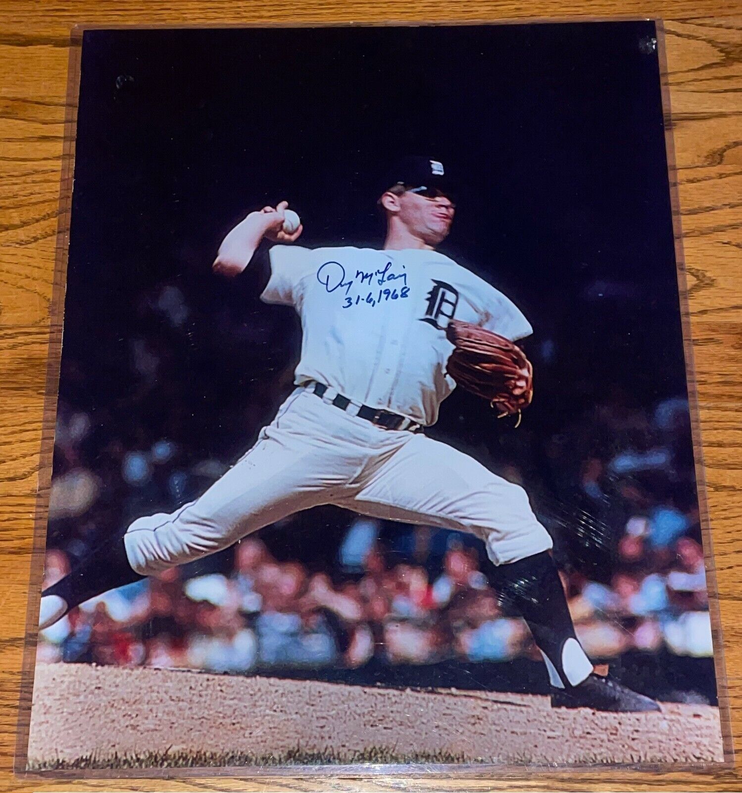 Denny McClain signed Detroit Tigers 16x20 autographed Photo Poster painting DSC