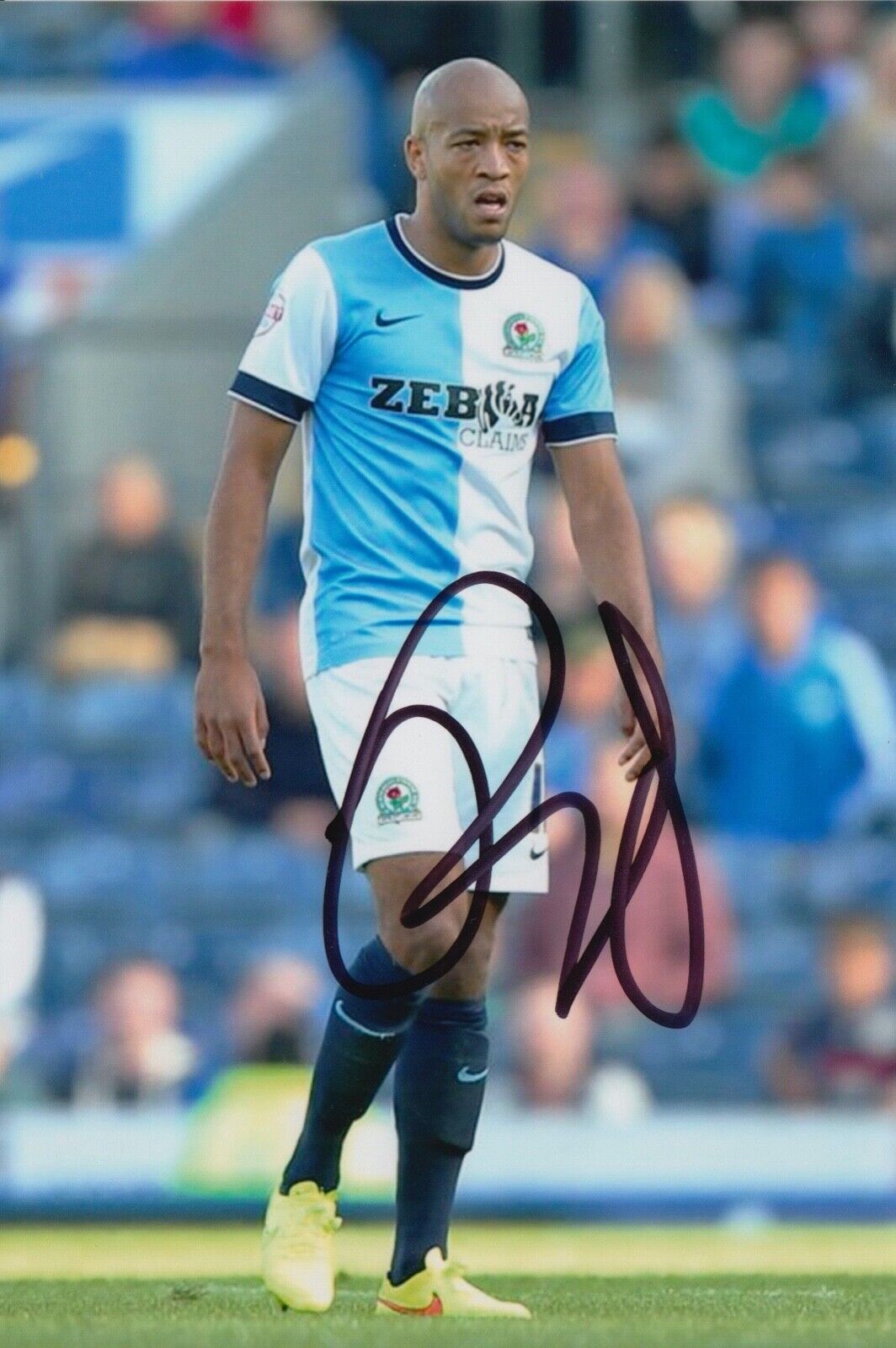 ALEX BAPTISTE HAND SIGNED 6X4 Photo Poster painting - FOOTBALL AUTOGRAPH - BLACKBURN ROVERS 1.