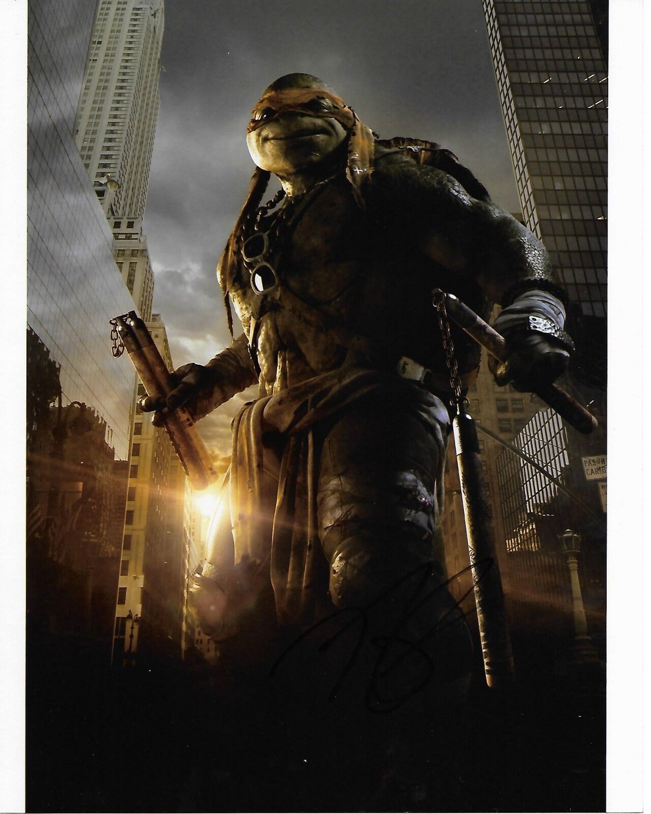 NOEL FISHER TEENAGE MUTANT NINJA TURTLES AUTOGRAPHED Photo Poster painting SIGNED 8X10 #2