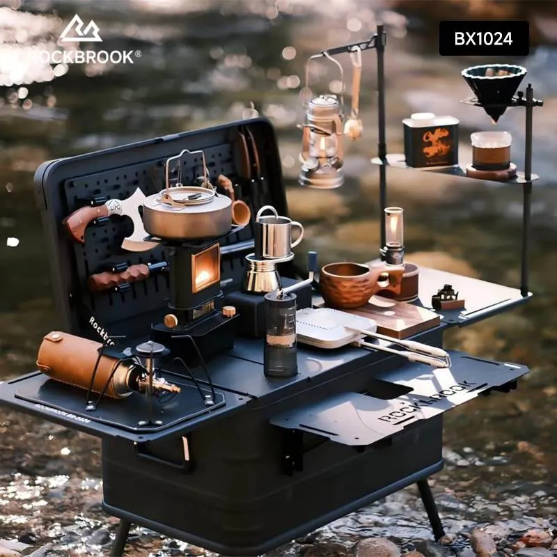 ROCKBROOK BX1024 50L Outdoor Kitchen Storage Box with Lid 