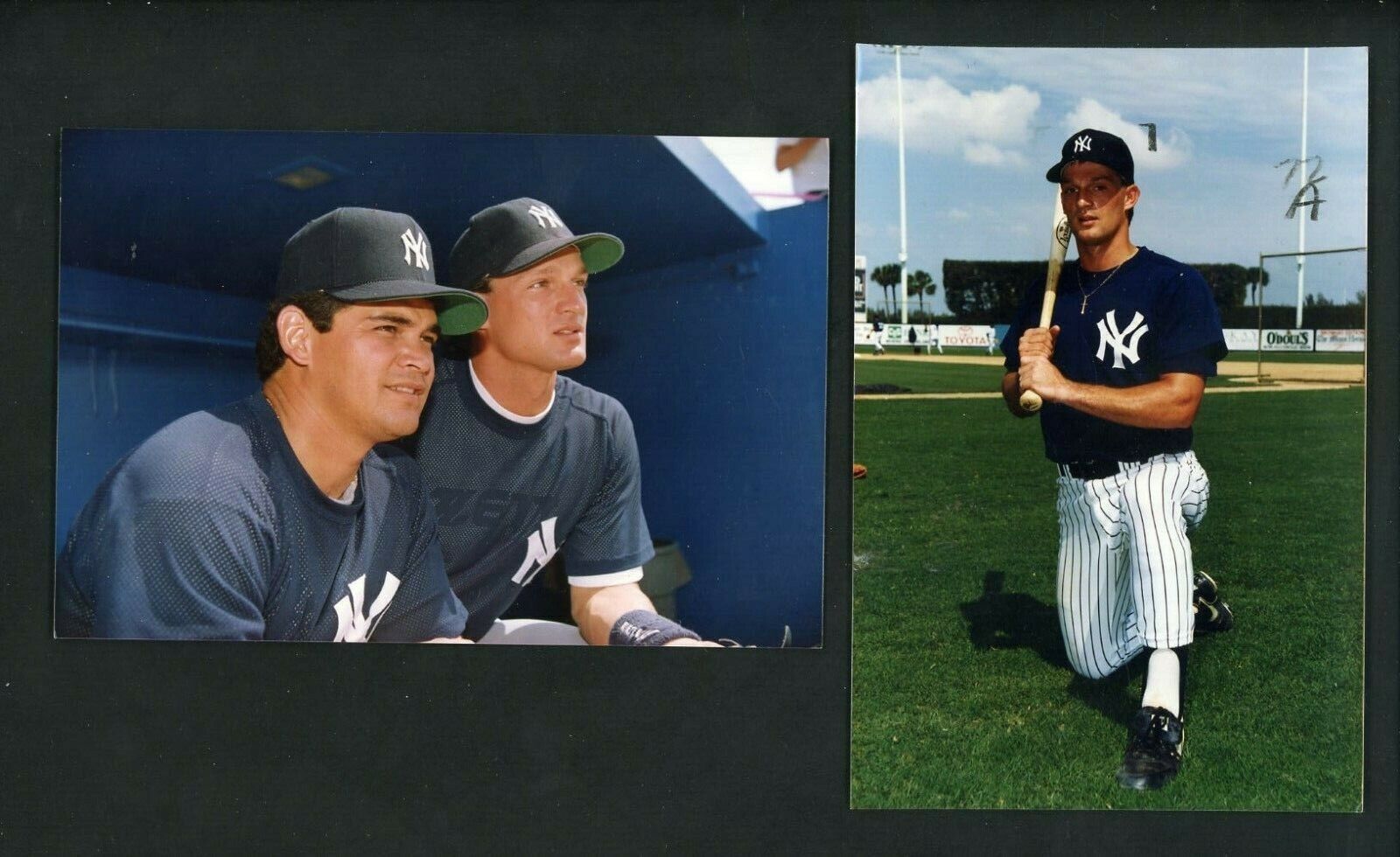 Pat Kelly & Mike Gallego LOT of TWO Press Original Photo Poster paintings New York Yankees