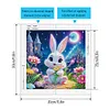 5D DIY teilweise speziell geformter Bohrer Diamant Malerei Kit Kaninchen Dekor 30x30cm