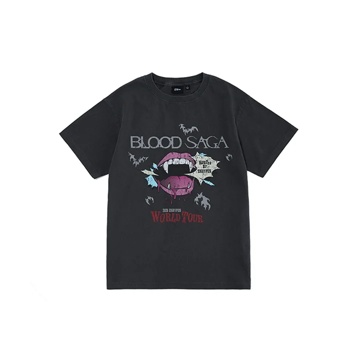ENHYPEN Blood Saga World Tour S/S T-Shirt (White)