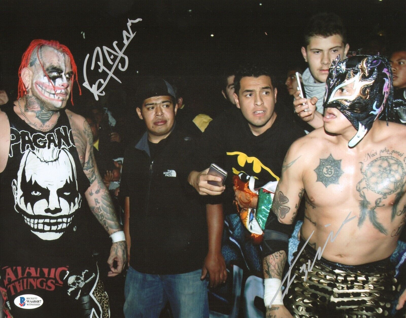 Pagano & Rey Fenix Signed 11x14 Photo Poster painting BAS Beckett COA AAA AEW Picture Autograph
