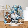 Diamond Painting Acrylic Single Sided January Snowflakes Gnome Gnome Ornaments Tabletop Home Office Decor