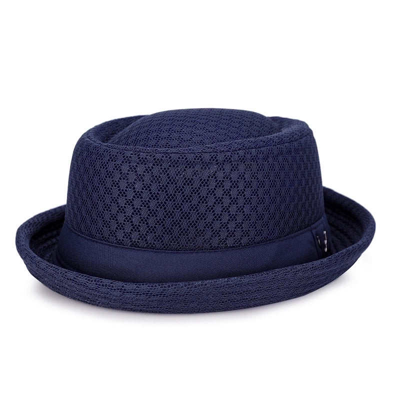 Men’s Elegant Solid Color Side Of Fungus Fedora Hat