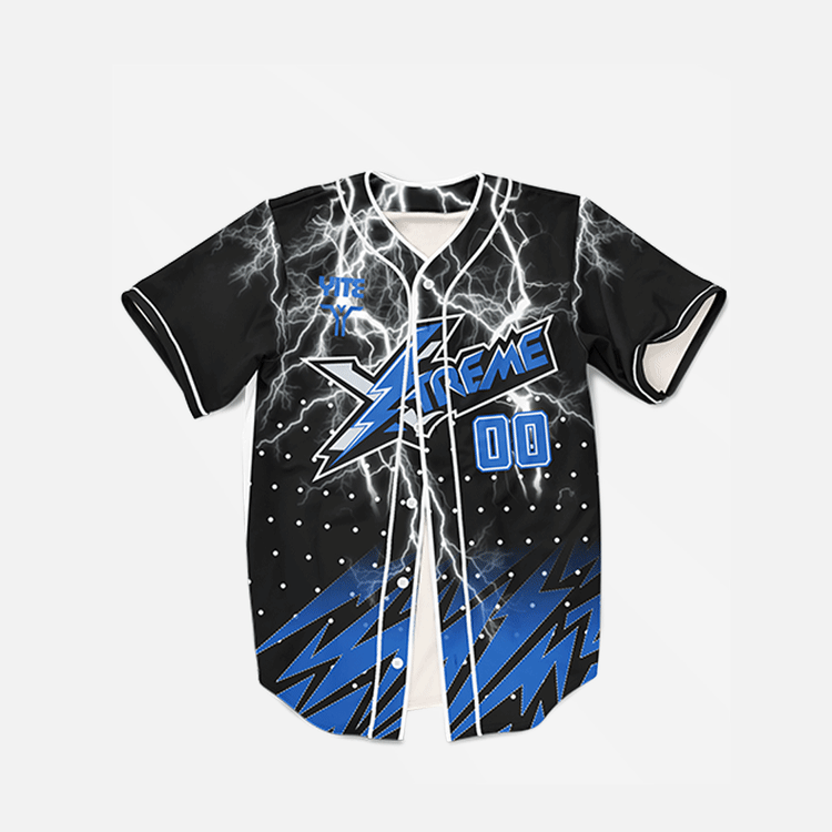 YITE | WB24-006-Blue And Black Baseball Uniform