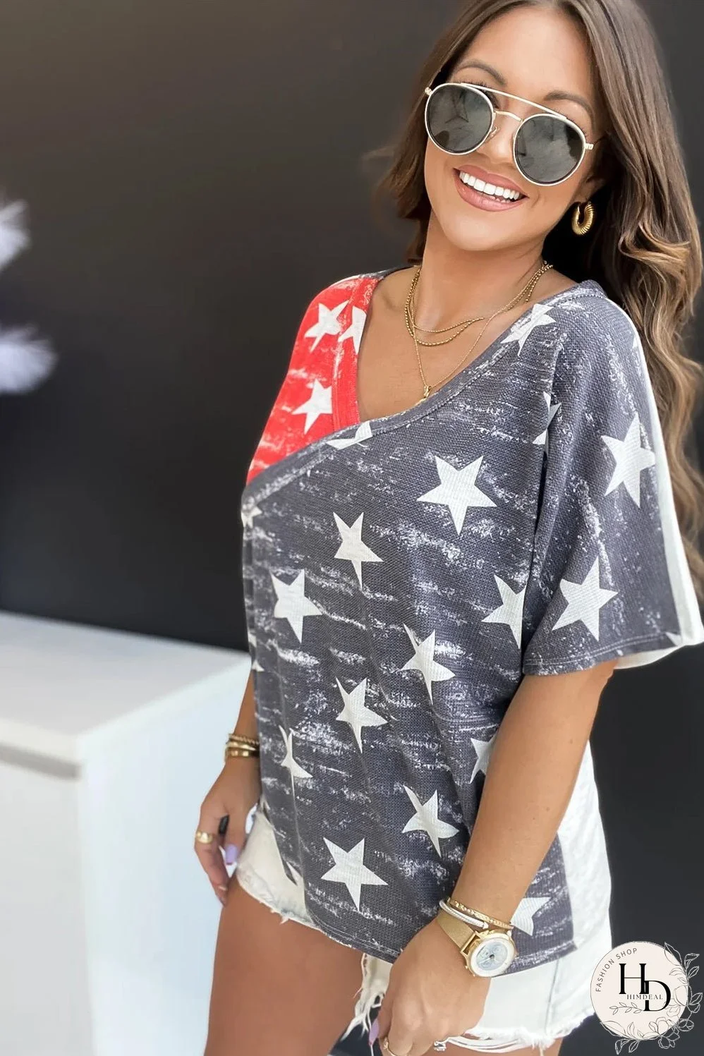 Summer Star Print T-Shirt