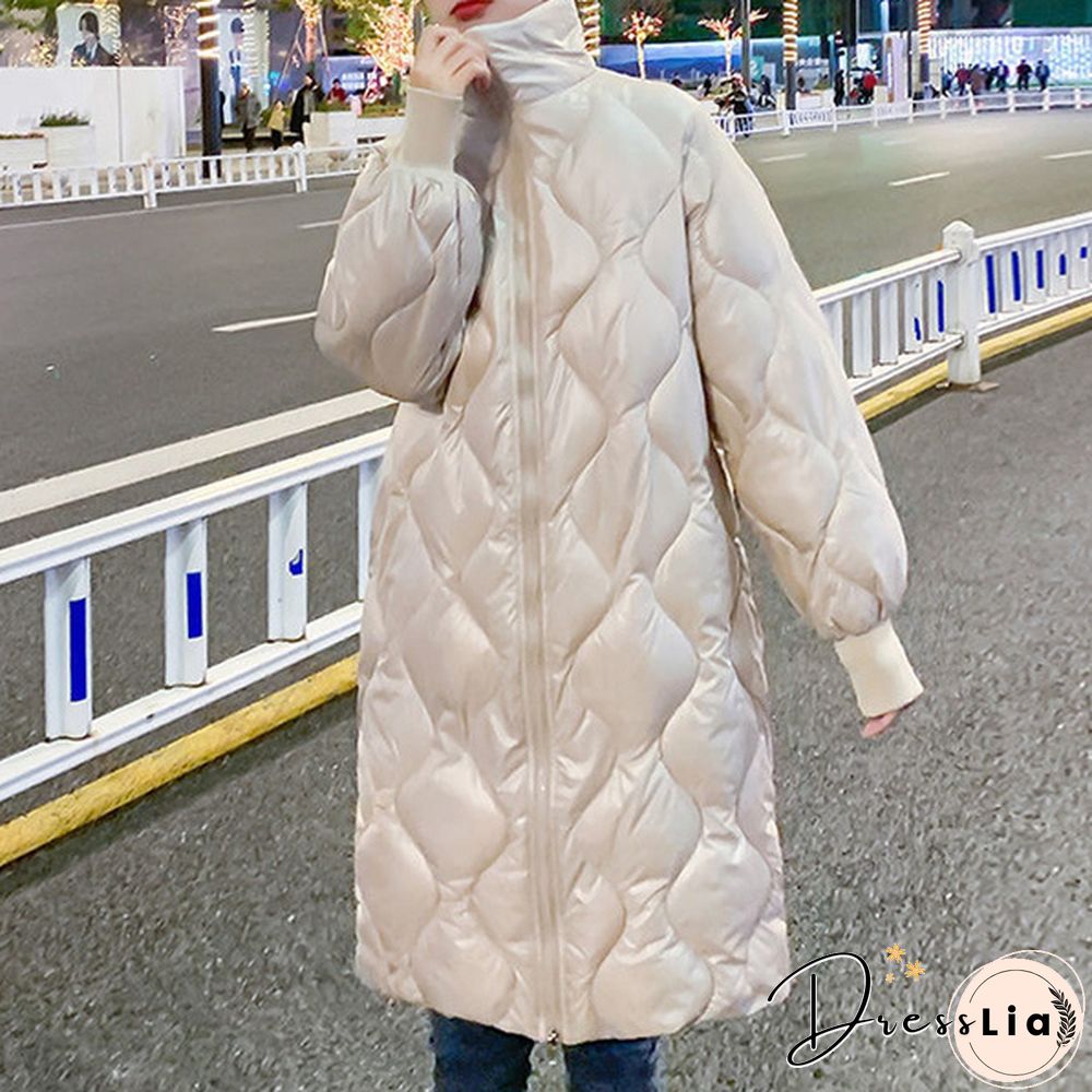 New Women Winter Down Jackets Warm Long Slim Coat And Jacket Female Big Swing Women Snow Outwear