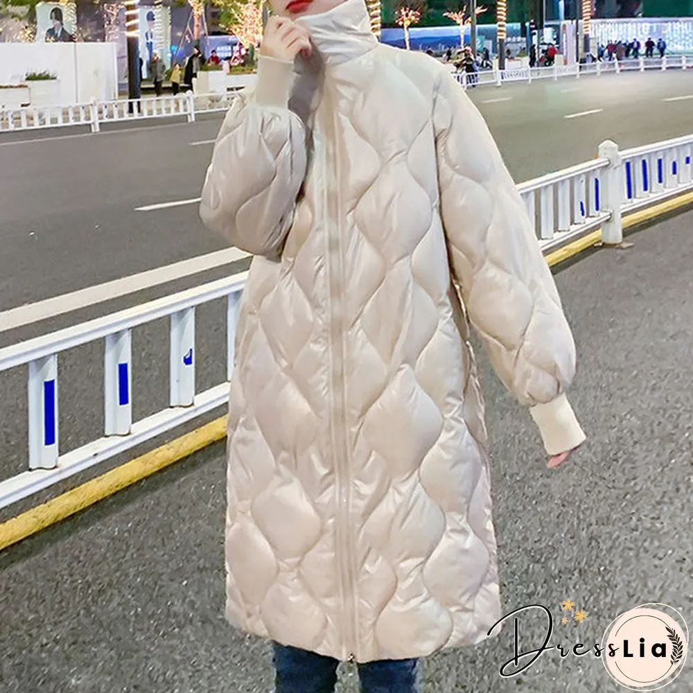 New Women Winter Down Jackets Warm Long Slim Coat And Jacket Female Big Swing Women Snow Outwear