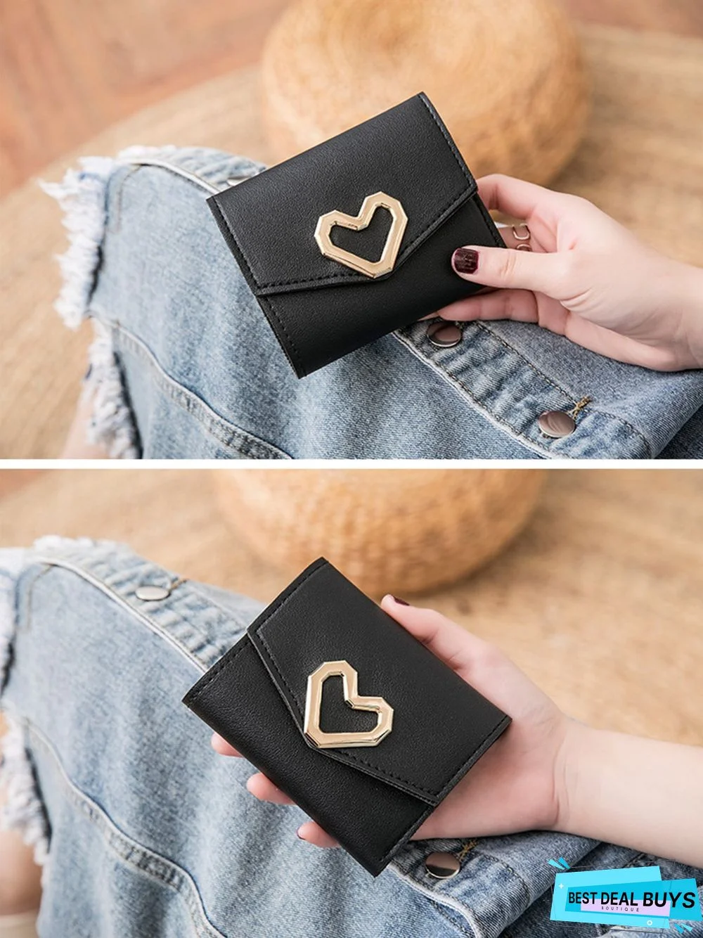 Valentine's Day Heart Multi-Layered Card Holder Wallet