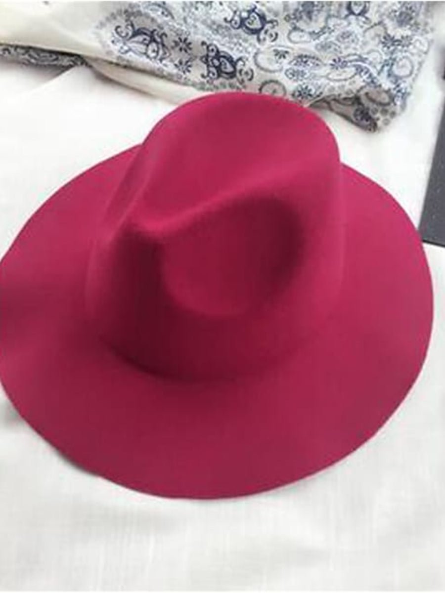 Women's Fedora Hat Daily Pure Color Vintage Elegent Top Hat