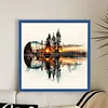 Framed Guitar Landscape Silhouette-Paint by Numbers Acrylic Painting 40*40cm(HOT)