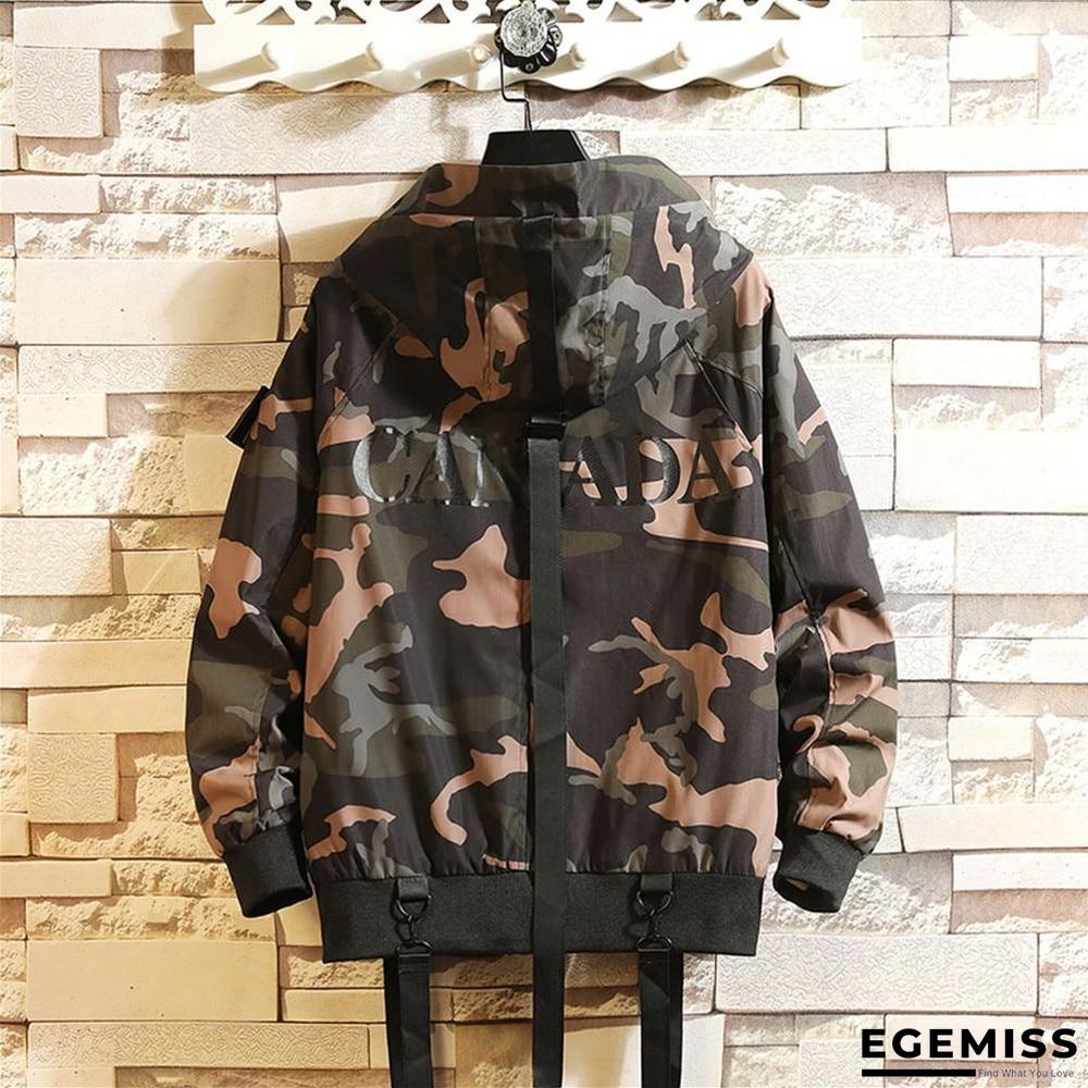 Camouflage Multi-Pocket Hooded Jackets Men Fashion Street Brand Long-sleeved Home Leisure | EGEMISS