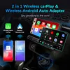 Wired To Wireless Carplay & Android Auto 2 in 1 Dongle USB Plug and Play Adapter