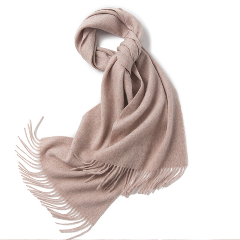 Unisex LambSwool Scarf Pure Color Winter Extra Length Scarf