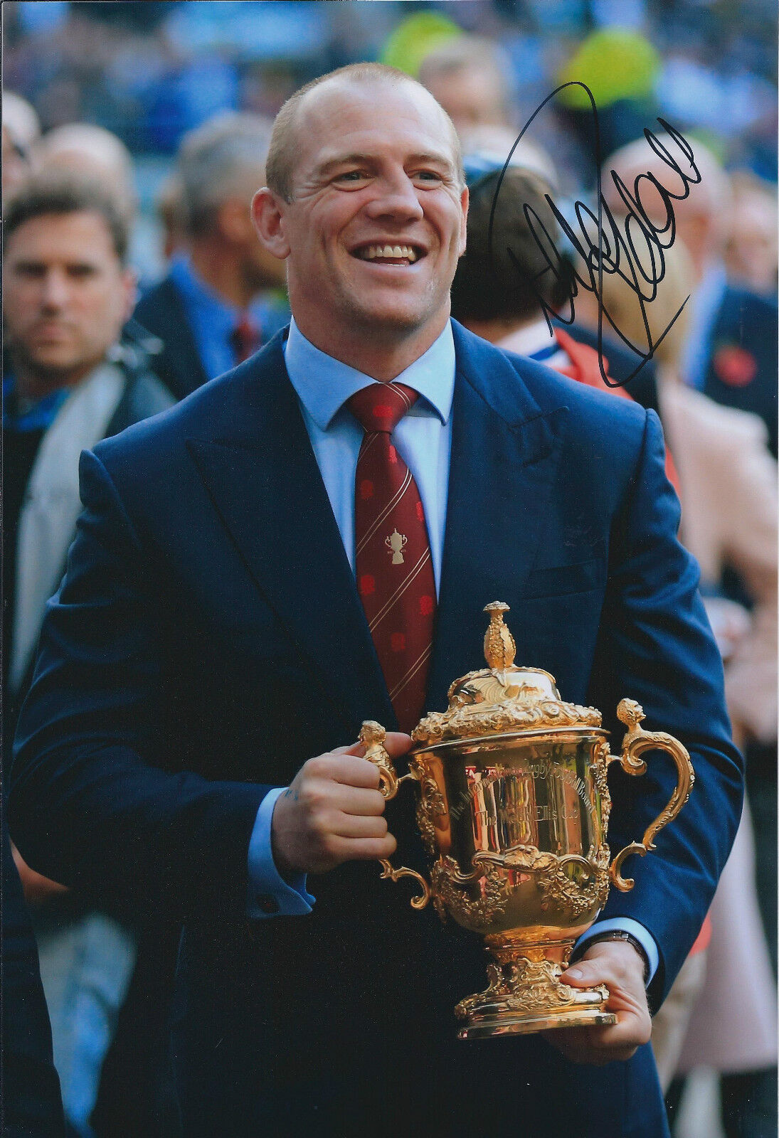 Mike TINDALL Signed Autograph Photo Poster painting AFTAL COA RUGBY World Cup Winner 2003 RARE