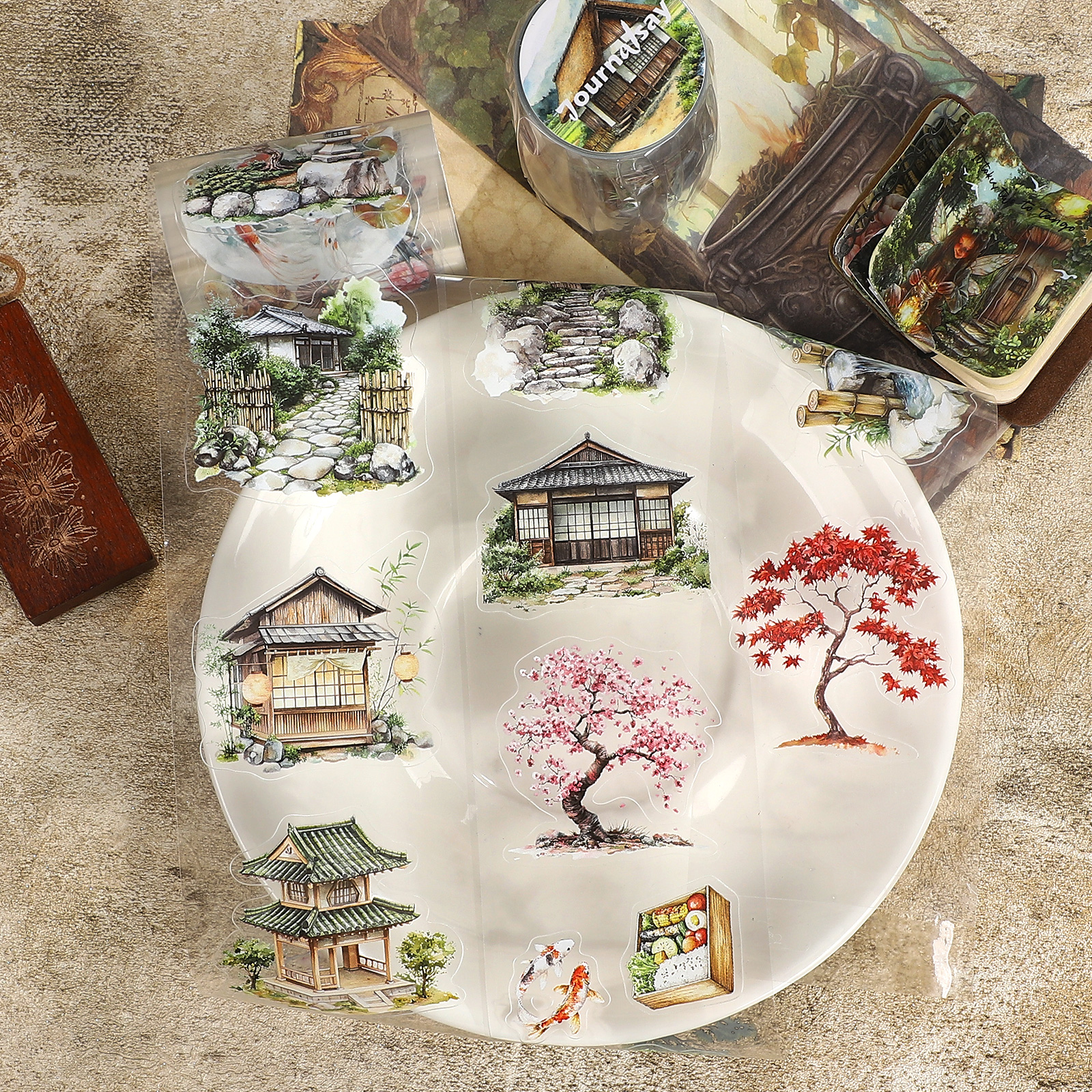 PET 테이프 - 60mm*200cm 빈티지 일본 시골풍