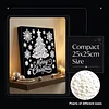 uk.everydayedeals DIY Pearl Painting With Frame - Handmade Self-Adhesive Pearls - Christmas Tree(25*25cm)