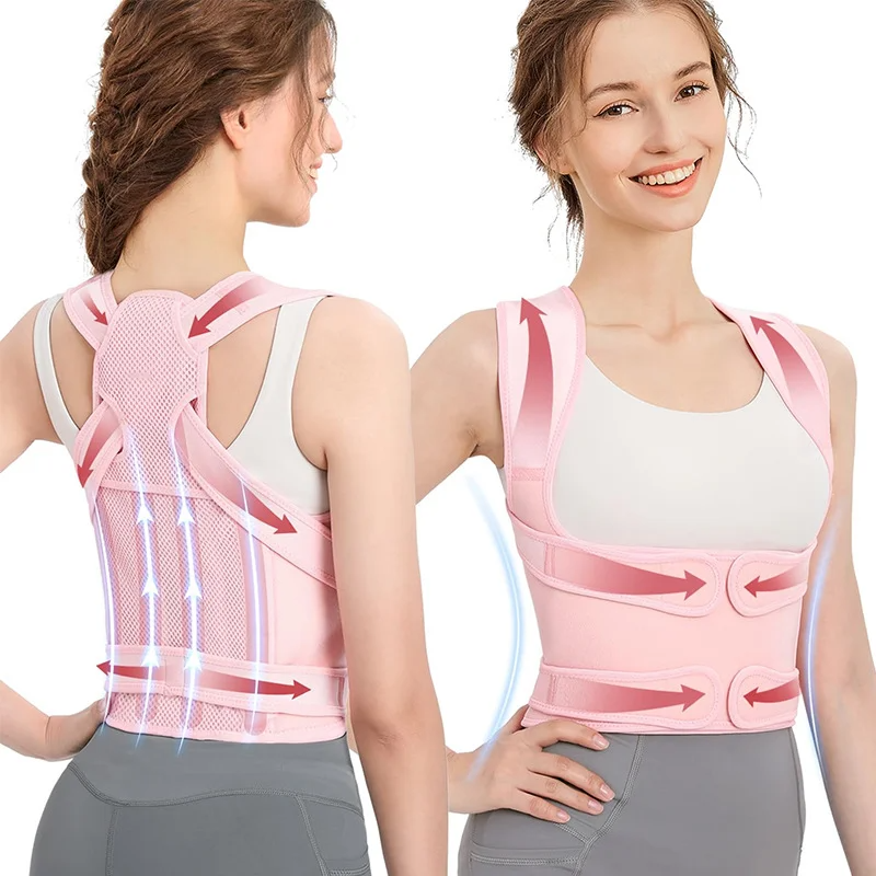 Unisex Youth Back Brace Adjustable and Lightweight Corrector Straightener for Scoliosis Hunchback
