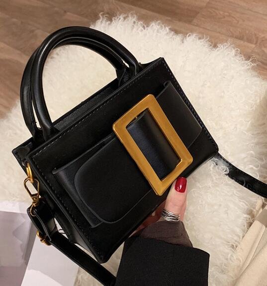 European Vintage Fashion Small Tote bag 2020 New Quality PU Leather Women's Designer Handbag Portable Shoulder Messenger Bags